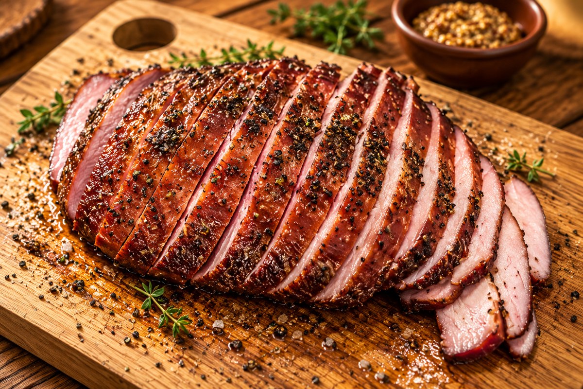 Gepekelde kalkoenfilet: 24 uur gepekeld en bereid op de Kamado.